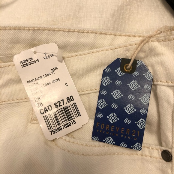 White Forever21 Jeans (ripped) - Picture 5 of 6